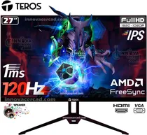 Monitor 27" Teros TE-2713S FHD Ips/ 120HZ/ 1MS/ 8B/ FSY/ Speakerdp/ HDMI