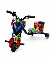 Triciclo Scooter Elétrico Drift Infantil Midi Pro MDP-65 (6,5”) – Hip Hop (Capacete e Kit de Proteção)