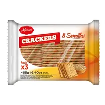 Mazzei Galletitas Cracker 8 Semillas X3 465GR