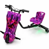 Triciclo Eléctrico Audisat TE-8WR 8" Bluetooth/Speaker - Purple (3 Meses de Garantía)