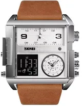 Relógio Skmei 1391 Silver Brown - Masculino