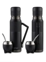 Contigo Kit p/Mate Termo + Mate Pampa + Bombilla Negro 1.18L