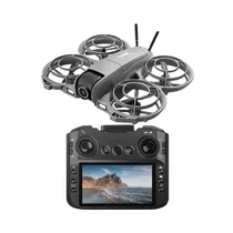 Hetzer Drone D26 Control s/Pantalla 2 Baterias Gris