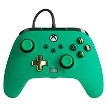 Controle Powera Enhanced Wired para Xbox One - Verde Inline (PWA-A-02487)