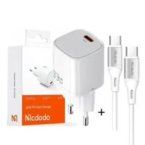 Carregador CH-4020 20W + Cable 2211 White