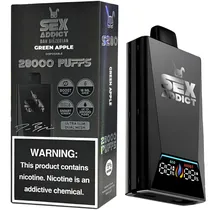 Vaper Descartável Sex Addict BY Dan Bilzerian S280 5% Nicotina 28000 Puffs - Green Apple