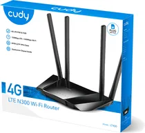 Roteador Cudy LT400 N300 Wifi 4G Lte CAT4 300MBPS 2.4GHZ 4P