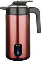 Chaleira Elétrica BAK Inox Termico - BK-HER127 1.8L 1000 Watts 110V - Vermelho