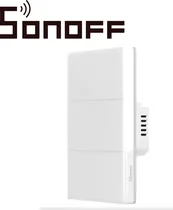 Interruptor Smart Touch Sonoff T5-3C-120 LED/ Sound/ Vibration 3 Boton/ Wifi/ Alexa/ Google/ White