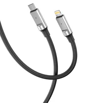 Cabo Lightning/USB-C Xo Q252A Silicone 27W 1M - Preto