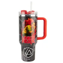Copo Térmico Weedoo Linkin Park - 1.2L - com Canudo - Preto
