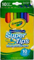 Marcador Crayola Super Tips Washable Markers 58-8610 (10 Unidades)
