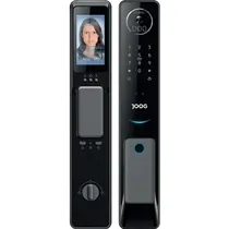 Fechadura Eletronica Joog LS3 Smart Lock / Video / 3D Face / Fingerprint / Card / Password / Key / App - Preto