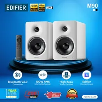 Parlante Edifier M90 2.0 System 100W RMS BT/ USB-C/ Aux/ HDMI/ White