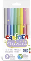 Carioca 43032 Marcadores Pastel 8PCS