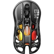 Mouse Gamer Gravastar Mercury M2 RGB Sem Fio - Stealth Preto