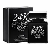 Perfume LONKOOM24K Pure Black Edt Masculino - 100ML