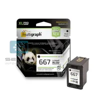 Cartucho Multigraph 667XL Negro 22ML