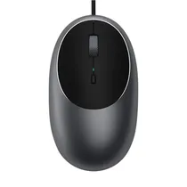Mouse Satechi C1 USB-C com Fio ST-Awucmm 3200DPI Ajustável/3 Botões - Gray