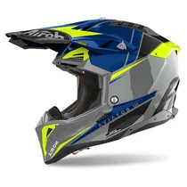 Casco Airoh Aviator 3 Push - Blue Gloss / L
