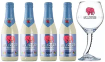 Kit Cerveja Delirium Tremens - 330ML X 4 + Taça de 330ML