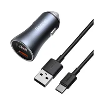 Carregador de Auto Baseus TZCCJD-A0G Con Cable USB-A A USB-C