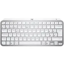 Teclado Sem Fio Logitech MX Keys Mini (920-010477) Espanhol com Bluetooth - Branco/Prata
