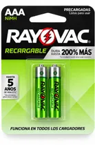 Pilha Alcalina Recargable AAAX2