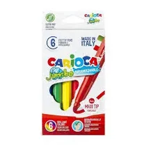 Carioca CA40568 Jumbo Marcadores de Colores 6PCS