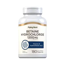 Vitamina Piping Rock Betaine Hci 400MG 180 Cápsulas