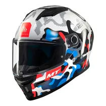 Capacete MT Helmets Stinger 2 Yozu A7 - Fechado - Tamanho L - Gloss