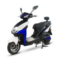 Motocicleta Elétrica Smart Wheel MS-SL - 1000W - 65KM/H - Branco e Azul