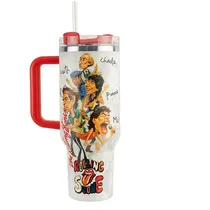 Weedoo Vaso Termico Rolling Stones c/Pajita 1.2L White/Red