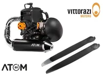 Vittorazi Engine ATOM80 3.80 MY25 Manual Start W/Carbon-Fiber Prop 130CM