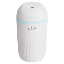 Mini Umidificador de Ar Luo LU-5513 Warm Light / 420ML / 1.5W / Recarregavel - Branco