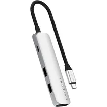 Hub Satechi Multiport 4 En 1 USB-C - Plata (ST-P4SS)