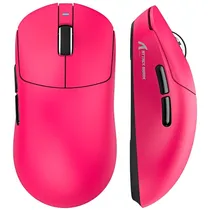 Mouse Gamer Attack Shark X8 Se Sem Fio - Berry Red