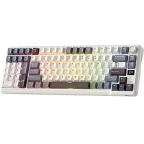 Teclado Gamer Royal Kludge L98 96% Mecânico RGB Sem Fio - Sandalwood Brown (Inglês)