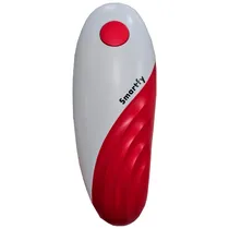 Abridor de Lata Elétrico Smartfy AL01W 4XAA Branco/Vermelho