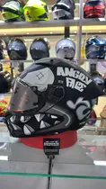 Axxis Casco Fenix Angry Face B2 Negro Mate
