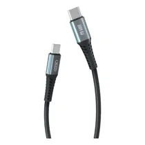 Cabo USB-C/USB-C Xo Q228B Silicone Durable 60W 1,2M - Preto