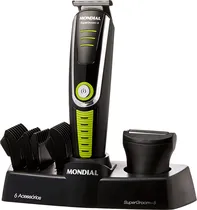 Corta Pelo Mondial BG-04 Supergroom - Bivolt Black/Green