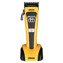 Cortador de Cabelo Wmark NG-V1 / 8500RPM / 2500MAH / com Acessorios / Recarregavel - Preto/ Amarelo