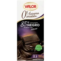 Barra Chocolate Valor 85% Cacao Intenso 100G