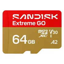 Cartão de Memória Micro SD Sandisk Extreme Go 64GB 170MBS - SDSQXGN-064G-GN6MN