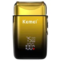 Barbeador Elétrico Kemei Professional KM-TX10 - Recarregável - Dourado