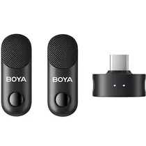 Microfone Sem Fio Boya MAGIC-06 USB-C - Preto (2TX+1RX) (Sem Estojo de Carga)