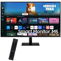 Smart Monitor Samsung M5 S32DM500EN de 32" Full HD 16:9 4 MS GTG com Wi-Fi/HDMI