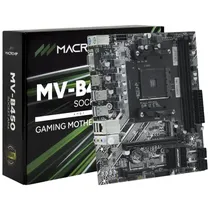 MB AM4 Macrovip MV-B450 s/ R/ V/ HDMI/ M.2/ DDR4/ VGA/ USB 3.2/ Glam/ Som/ ATX