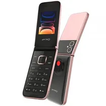 Celular Ipro Flip V20S Dual Sim Tela de 2.4" Câmera/Rádio FM - Champagne Gold